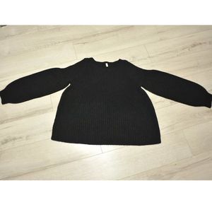 EUC Faith Connexion Big Gauge black sweater with bell type sleeves, cute fit